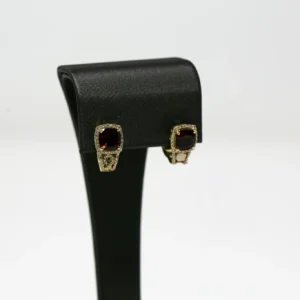Cushion Cut  With Diamond Halo in Yellow Gold