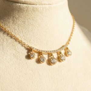 0.33CT Diamond Necklace 14K Gold