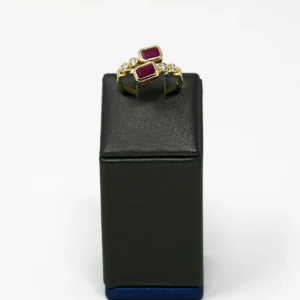 Ruby & Diamond in Yellow Gold