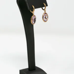 Oval Amethyst & Diamond in Rose Gold