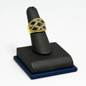 Sapphire Ring 2.00 Ct Sapphaire & 1.50 Ct Diamond 18 K Y