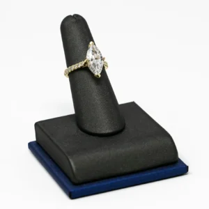 Marque Solitaire Lab Diamond in Yellow Gold